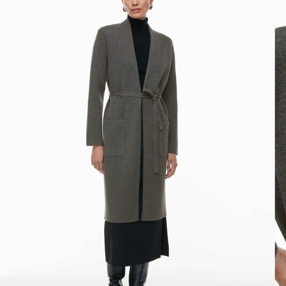 ARITZIA Ty Cardigan (Peppercorn Grey)